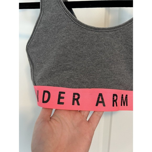 Under Armour Women's Favorite Cotton Everyday Bra Small Charcoal/PinkBlack S - Picture 2 of 8